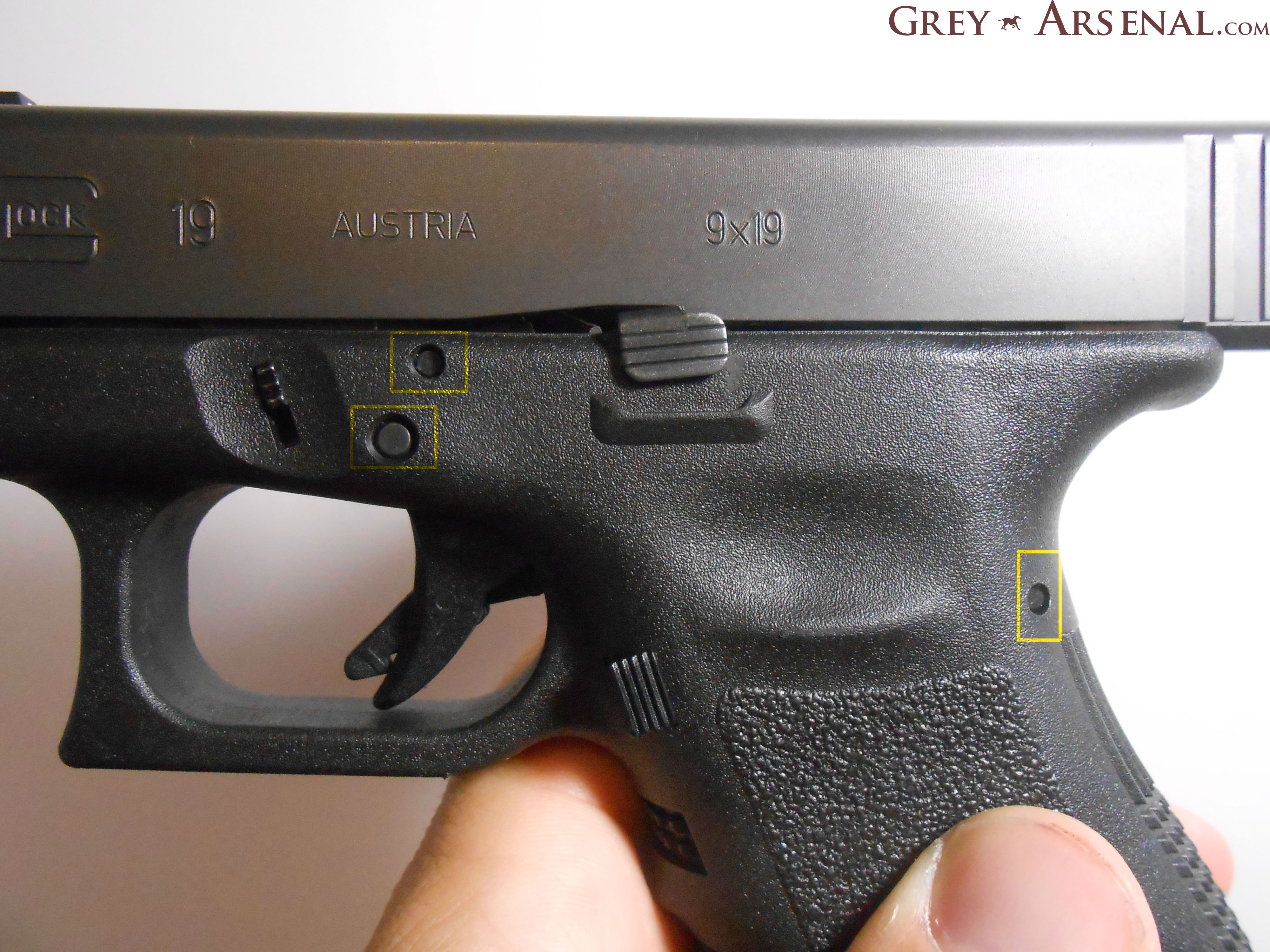 Glock Gen 4 OEM Trigger Housing With Ejector For 9mm (Models 17, 19, 26, 34) – 30274